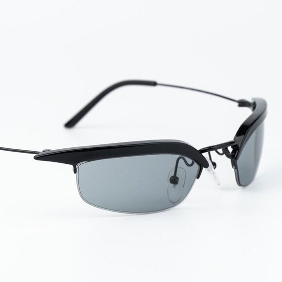 Prada Women Sunglasses Black Grey Rectangle PRB50S 1AB3C2 NEW AUTHENTIC main image 13